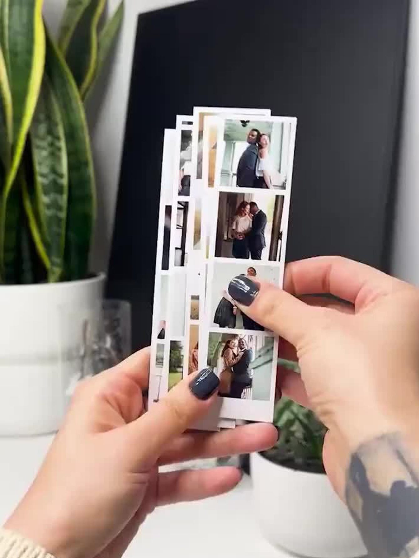 Personalized Refrigerator Photo Strip Stickers